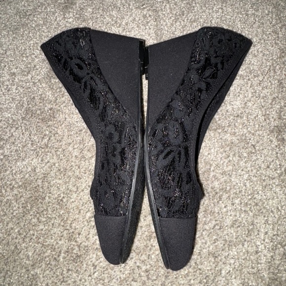 Seychelles Black Lace Wedge Heel Pumps Women's‎ Dress Shoes Classic size 10 - Picture 5 of 7